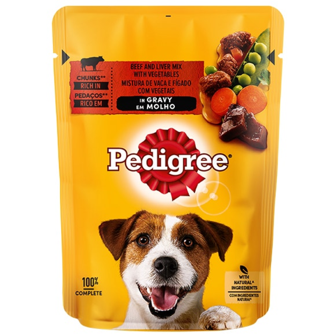 PEDIGREE ADULT BEEF N VEG IN GRAVY 110G